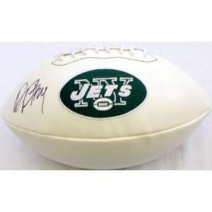  Darrelle Revis Signed Jets Logo Ball   GAI   Autographed 
