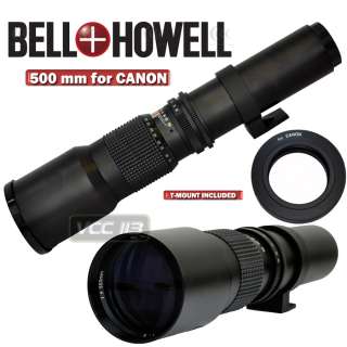   HD 500MM PRESET F8.0 LENS FOR CANON T3i T3 T2i T2 60D 7D 50D XSi XS