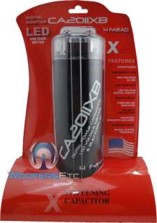 Xpress Capacitor Black with LED Voltage Meter 4 Farad