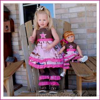BOOAK RTS Girl 2 3 Pageant Cowgirl Birthday Dress Top Set *Boutique 