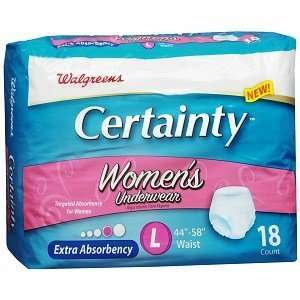   Certainty Womens Underwear, Extra Absorbency 