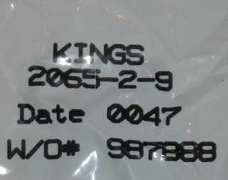 Kings BNC 2065 2 9 Connector NEW  