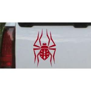  Spider Animals Car Window Wall Laptop Decal Sticker    Red 