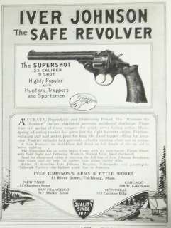   Pistol Ad The Supershot .22 caliber 9 shot The Safe Revolver  
