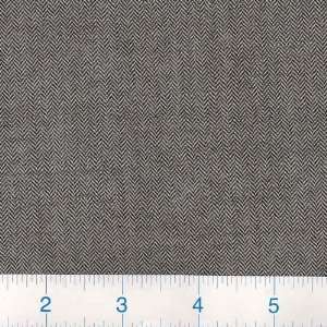  60 Wide Worsted Wool Suiting Herringbone Black/Grey 