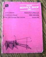 John Deere 243 Corn Head Operators Manual jd  