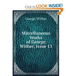  Miscellaneous works of George Wither George Wither Books