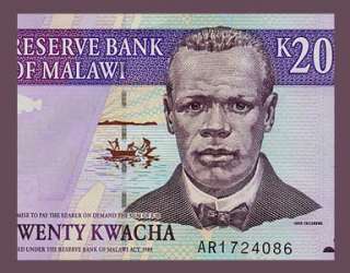 20 KWACHA Banknote of MALAWI   1997   TEA HARVEST   UNC  