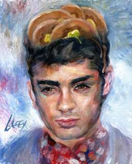   One Direction Pancake Hair X Factor Art Painting Portrait Lacey  