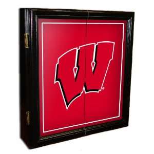  Wisconsin Badgers MVP Black NCAA Dart Cabinet Sports 