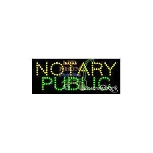  Notary Public LED Business Sign 8 Tall x 24 Wide x 1 