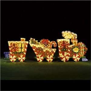  Lighted Gingerbread Train   3 Pc.
