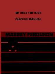 Massey Ferguson MF 2675 2705 MF2675 MF2705 Tractor Shop Service Manual 