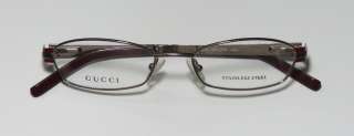 NEW GUCCI 2730 51 17 135 RX SILVER FRAME BLUE/RED STRIPES ARMS 