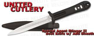 United Cutlery Special Agent Stinger II Boot Knife w/ ABS Sheath NEW 