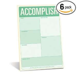   Knock Classic Note Pad Accomplish (Pack of 6)