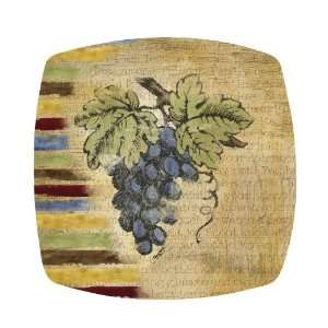  Blue Vintners Bounty Winers Wine Glass Topper, Set of 4 