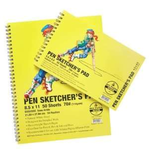  Bee Paper Pen Sketchers Pad, 5 1/2 Inch by 8 1/2 Inch 