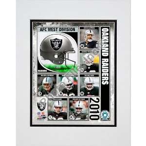  Oakland Raiders 2010 AFC West Division Matted Photo