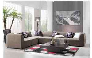 2986 Modern fabric sectional SOFA SET contemporary LOOK  