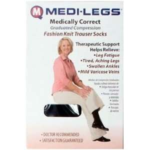  Medquip Ladies Cable Knit Trouser Socks 15 21 mm Hg 