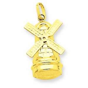  14k Windmill Charm Shop4Silver Jewelry