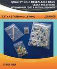 400 PREMIUM GRIP RESEAL WRITE ON PLASTIC BAGS   4 SIZES items in RKS 