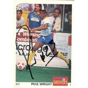  Paul Wright Autographed/Hand Signed Soccer trading Card 