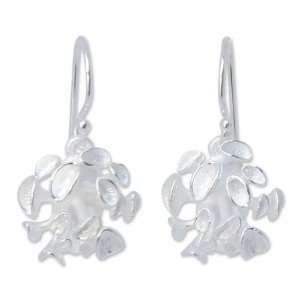  Sterling silver dangle earrings, Magic Mushroom Jewelry
