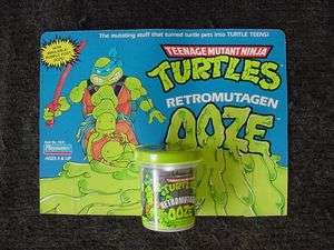   turtles tmnt   OOZE   MEGA RARE   STORE DISPLAY CARD   ONLY  