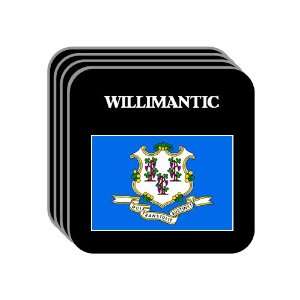 US State Flag   WILLIMANTIC, Connecticut (CT) Set of 4 Mini Mousepad 