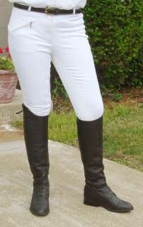 New Derby Ladies Woven Full Seat Breeches 26 to 32 NV  