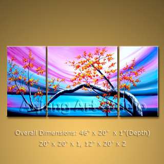 Large Framed Oil Painting Abstract Modern Canvas Wall Art Blossom Tree 