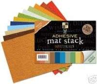 Neutrals Adhesive Mat Stacks 4.5X6.5 Sticker Paper  