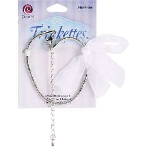  Metal Chain Bracelet W/Lobster Clasp 7.9  Silver   691798 