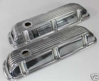 SBF FORD 289,302,351W ALUM. FINNED VALVE COVERS 8513 8  