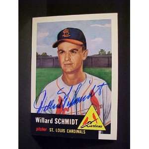  Willard Schmidt St. Louis Cardinals #168 1953 Topps 