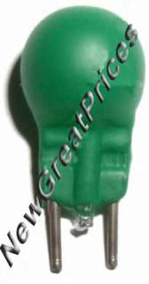 19 300 19 GREEN PAINTED GLASS LIONEL LIGHT BULB 2 PIN G3 1/2, G4, G4 1 
