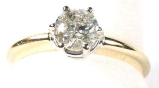 Stunning Solitaire .97 Carat Diamond Ring in 14K Yell  