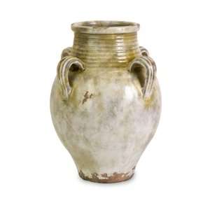   25h Traditional Weathered African Decorative Clay Jar