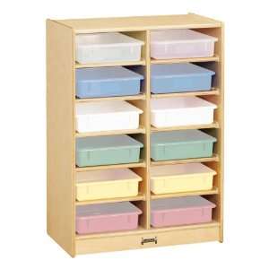  Baltic Birch Paper Tray Cubby Unit 12 Cubbies without 