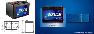 EXIDE 58 60 Battery, Std Automotive  