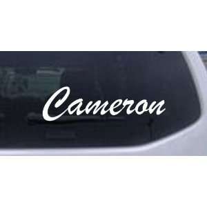  Cameron Car Window Wall Laptop Decal Sticker    White 38in 