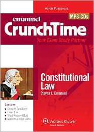 CrunchTime Constitutional Law, (0735599483), Steven L. Emanuel 