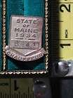 1934 State of Maine Chauffeur License Badge Pin Back Pinback 8444 