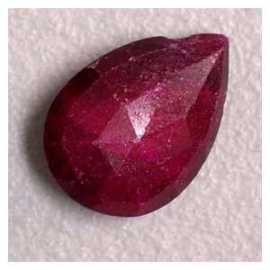  Ruby Gemstone, Loose, 4.7ct. Natural Genuine, 13x9mm Tear 