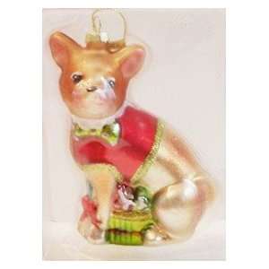    Holiday Pet Collection Chihuahua Glass Ornament