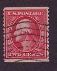 US 353 1909 2c Washington Perf 12 DLW USED Stamp  