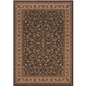   Couristan Everest Isfahan Black   3 11 x 3 11 Square