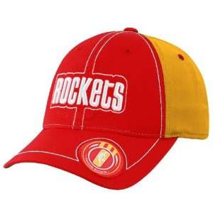  adidas Houston Rockets Red Retro Logo Flex Fit Hat Sports 